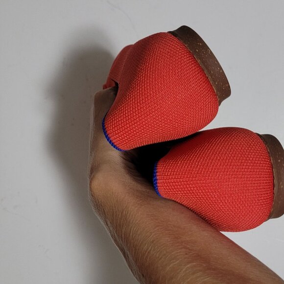 NEW Rothy's The Ballet Flats Womens 11.5 Glamour Red Holiday Comfort Chic - Picture 5 of 7